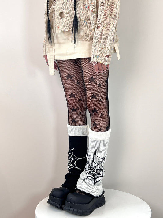 Black Star Fishnet Tights