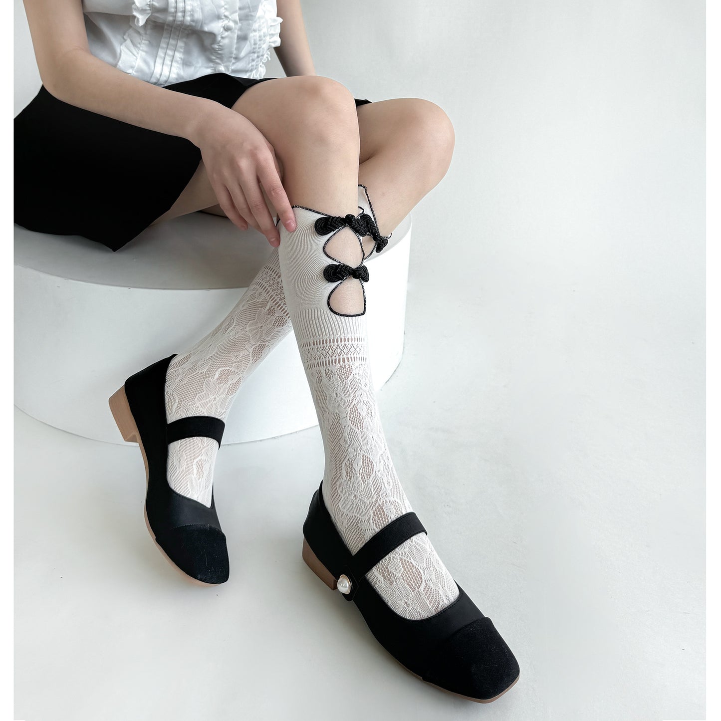 Pipakou Mesh Crew Socks