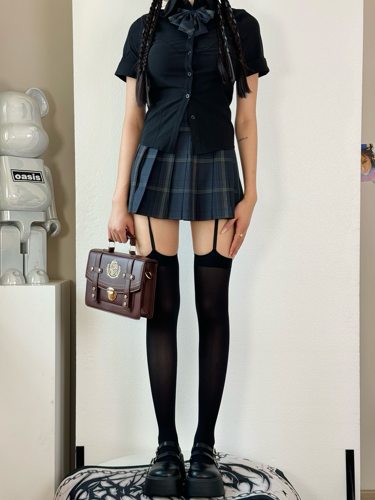 Suspender Over-the-Knee Velvet Tights