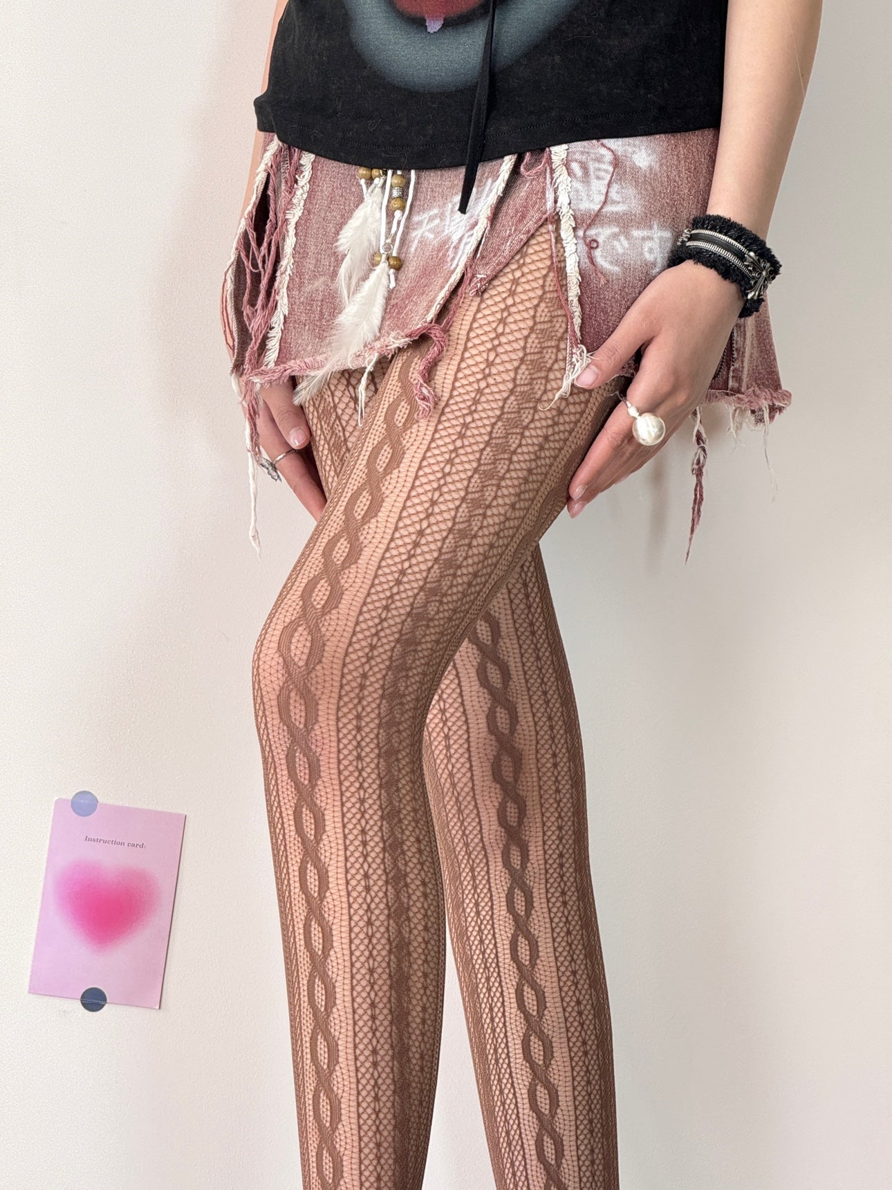 Y2K-Twisted-Fishnet-Brown-Tights