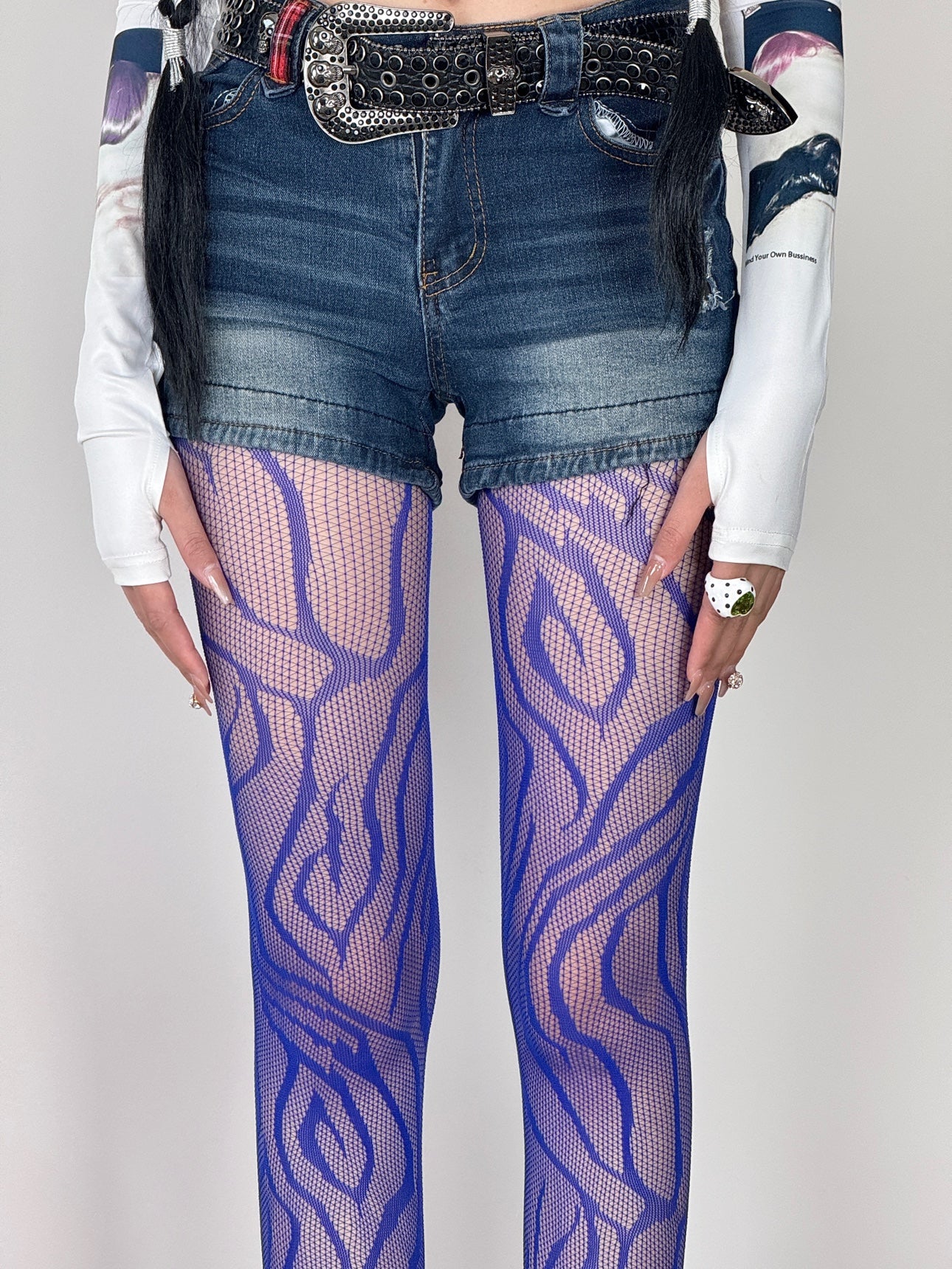 Zebra-Fishnet-Blue-Tights